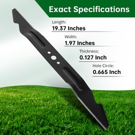 Jowlawn AB2000 Lawn Mower Blade for 20" Deck, Compatible with E GO Power+ 56V Models LM2022SP LM2020SP LM2021, Replaces AB2000 3705369001 3705369000, 3-in-1 Mulching & Bagging Blade, 1 Pack