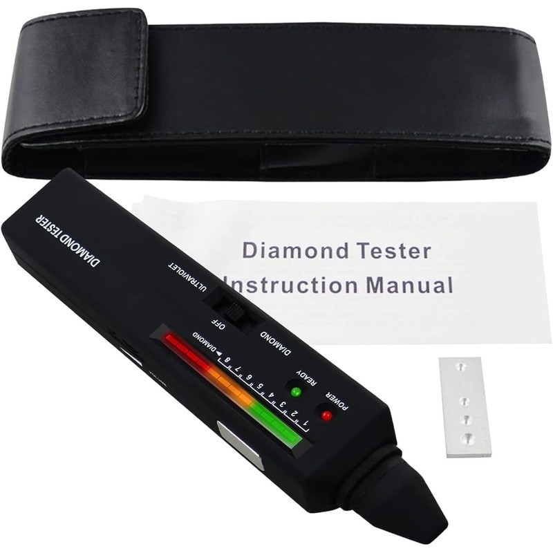 Diamond Tester Professional with UV Light, Jewelry Gem Tester Pen，Portable