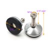 Adjustable Threaded Pole Leveling Foot,2-Pack,Susenya Table Self Leveling Feet Screw