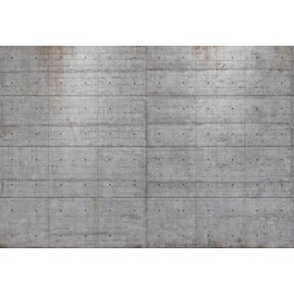Komar 8-938 Concrete Blocks Wall Mural, 145x100x0.125, Gray