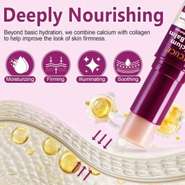 Calcium Volume Multi Balm, Calcium Multi Balm Stick, Korean Collagen Moisturing Stick, Firming & Moisturizing, Anti Wrinkle Calciums Balms,Suitable for Eyes, Neck, Face 2 PCS