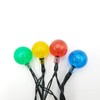 LumaBase Solar Powered Crystal Ball String Lights - Multicolor
