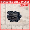 Zolawe Faith Over Fear Patch, 3 Inches Sew On Iron