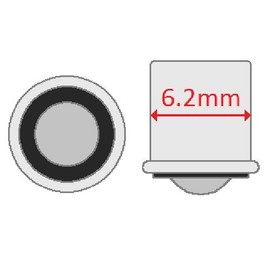 CEC Industries C7A Neon Indicator Bulbs, 105 to 125 V, 0.25 W, SX6s Base, T-2 shape (Box of 10)