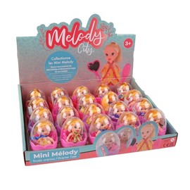 MELODY - Pack of 20 Eggs with Mini Doll - Melody Fashion - Mannequin Doll - 010982PA - Multicoloured - Plastic - Figure - Doll - Children's Toy - Birthday - Accessories - From 3 Years