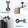 Mooche 4PCS Ceiling Curtain Rod Holder, Adjustable for 1" -