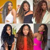 ZRQ 9 Packs Goddess Fauxs Locs Crochet Hair 24 Inch