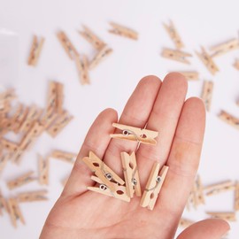 Papermania Wooden Natural Mini Pegs Pack of 500, (2 x Pack of 50 & 2 x Pack of 200) for Paper Craft, Decoration, Home Art Decor, Wedding, Tiny Craft Essentials