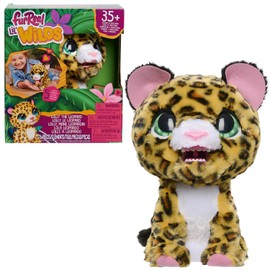 FurReal Lil Wilds Lolly The Leopard Interactive 8-inch Plush Stuffed Animal with Over 35 Sounds and Reactions, 6-Pieces, Kids Toys for Ages 4 Up by Just Play