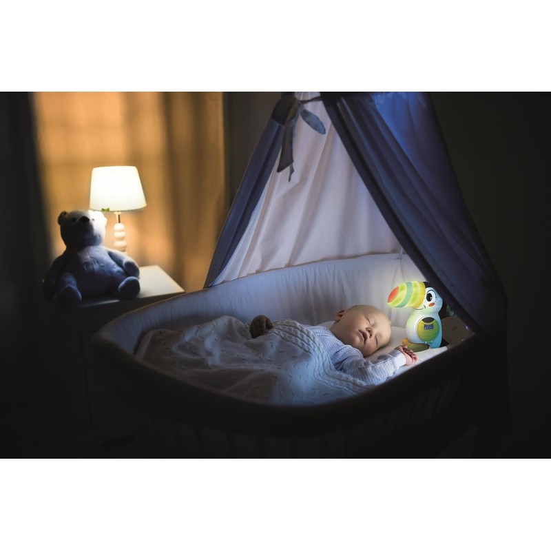 Clementoni- Talking Toucan: Interactive Toy with Lights & Sounds, Teaching