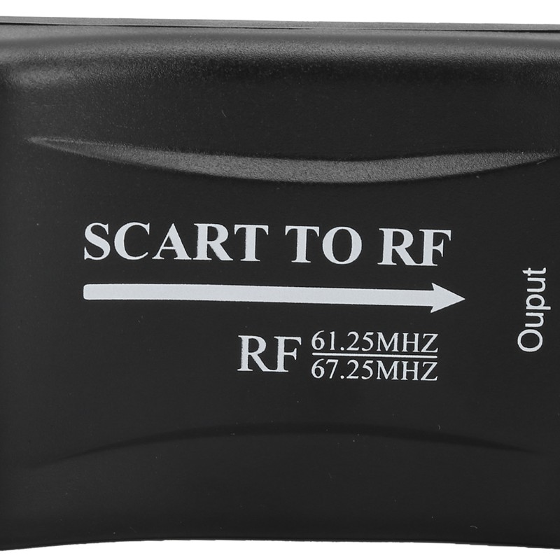 SCART to RF Converter Video Adapter RF 61.25mHz/ 67.25mHz Output