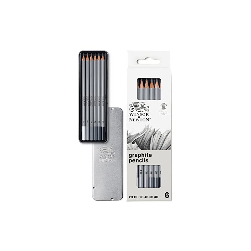 Winsor & Newton Studio Collection - Lápices de grafito (6