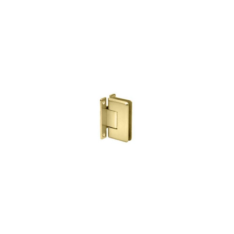 CRL Polished Brass Cologne Shower Pull and Hinge Set