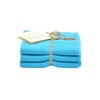 Solwang 3 x Turquoise Combi 313131 Cleaning Cloths Cotton Wipes Stainless Steel