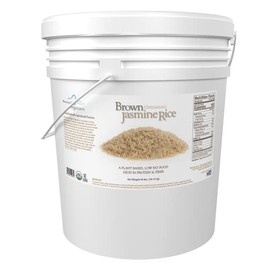 Mountain High Organics Inc. Certified Organic Jasmine Brown Rice 6G Bucket (40LBS)