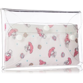 Sanrio Clear Multi Case with Pouch, Sanrio Pouch, Cosmetic Pouch, Square Pouch, Small Item, Clear, Transparent, Inner Pouch, My Melody, Chromi, Cinnamorroll, Hangyodon, Pochakko, Sanrio Characters