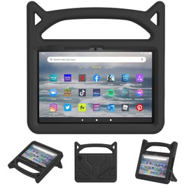 Tablet 7 Case for Kids, 2022 Tablet 7 Kids Case-Auorld Shockproof Kids-Proof Protective Case with Handle for Tablet 7(12th Generation, 2022 Release)-Black