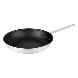 Restaurantware-Met Lux 10 Inch Fry Pan, 1 No-Stick Frying Pan - Induction-Ready, Triple-Riveted, Black Aluminum Cooking Skillet, Durable, For Searing, Sautéing, And Browning Food