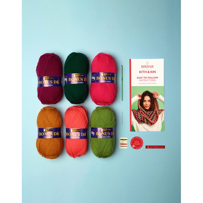Sirdar Kith & Kin, Oversize Cowl Crochet Kit