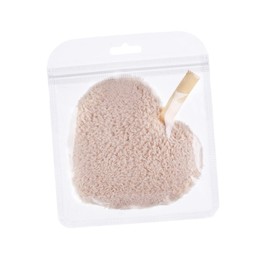 Mikinona Soft Makeup Removal Pads Set of 3 Heart Shape Facial Cleaning Powder Puff Gentle Washable