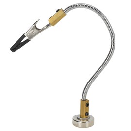 Single Soldering Helping Hands with Magnetic Base Adjustable Welding Third Hand Tool for Electronics Repair Assembly Duplex Workshop Crafts Jewelry Hobby Workshop