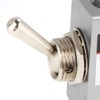 Hilitand Toggle Switch Valve, 3 Position 2 Port, Metal, Silver,