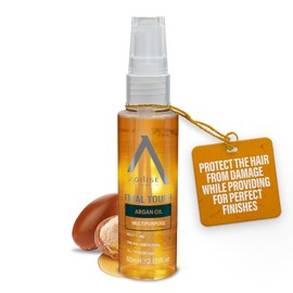 agilise - Argan Oil - Professional Hair Care Cosmetics, Deep Hair Treatment, Hydration & Strength - Hair Products for Women, UVA & UVB Solar Protection, Vitamin E, For All Hair Types - 2.02 floz