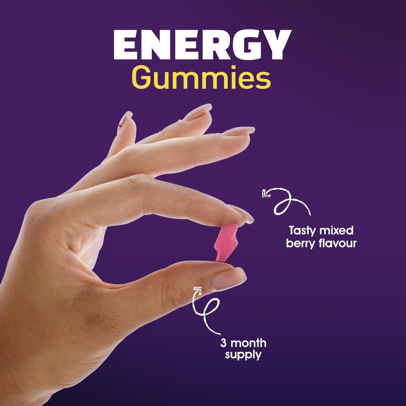 Energy Gummies |120 Mixed Berry Flavour Gummies from Science Fitness