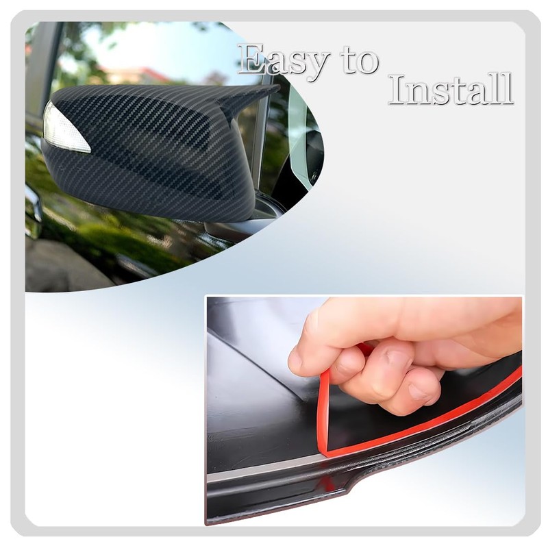 MUXEE Side Mirror Cover,for Honda Fit 2009 2010 2011 2012