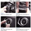 UPGRADE 2 PCS Bling Car Crystal Rhinestone Ring Car Decor