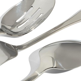 Made In Cookware - Stainless Steel - Serving Utensil Set - Fork, Spoon, Slotted Spoon - Dishwasher Safe