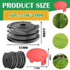 XIJIANG 3Pcs Replacement Strimmer Spool Line, with Trimmer Spool Cover