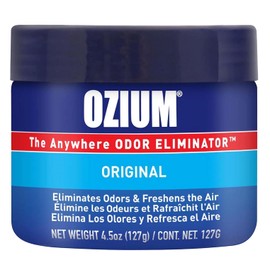 Ozium Air Sanitizer 4.5 oz Gel: Odor Eliminator for Strong Odor, Car Air Freshener (Original, 1 Pack)