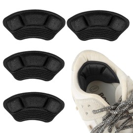 WLLHYF 4pcs Anti-slip Heel Grips Liner Cushion Inserts (Black)