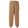 Angel Square Knit Full Open Pants with Ribbed Hem Brown