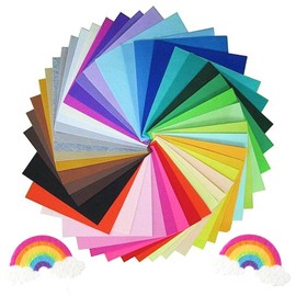 GFTCGK Felt 40 Pieces Felt Fabric Crafts, 20 x 30 cm Craft Felt, DIY Felt for Crafts, Coloured Felt Sheets, Children's Non-Woven Fabric Felt Panels, for DIY Crafts, Sewing Manual Decoration