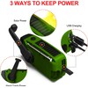 Disaster Prevention Radio, Solar, Multi-functional Radio, Hand Crank Charging, Solar
