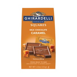 Ghirardelli Chocolate Squares, Milk Chocolate with Caramel Filling, 5.32 Ounce