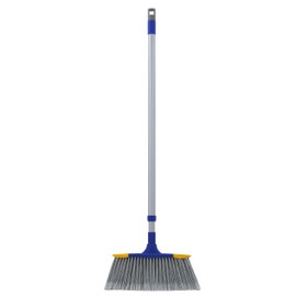 Slim Angle Broom, Heavy Duty Broom, Indoor Brom, Outdoor Angle Broom with Extendable Handle, Durable Collapsible Broom for Home, Kitchen, RV, Travel, Blue, 1 Pack, by Superio