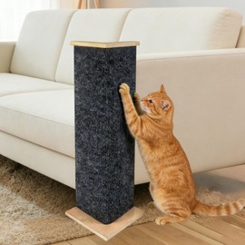 Dmnnlp 24" Tall Couch Corner Cat Scratcher, with 5Pcs Replaceable Cat Scratching Post Pad, Furniture Protector for Sofa, Easy Assembly Stylish Modern Cat Scratching Post