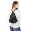 piké City Backpack Anna Maria Genuine Leather Women's 019299, black