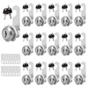 MUXHEL 16PCS Cabinet Lock 20mm Letter Box Lock Security Cam