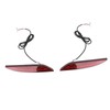 2Pcs LED Rear Bumper Reflector Light Waterproof Super Bright Long