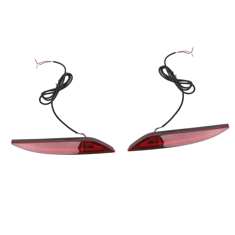 2Pcs LED Rear Bumper Reflector Light Waterproof Super Bright Long