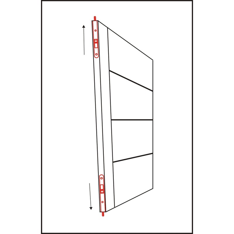 QCAA Flush Bolt, 7", Brass, Solid Brass Face Plate, 1