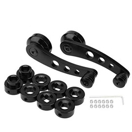 1 Window cranks Set Car Window Handle Aluminum Alloy Window Crank Handle Universal Car Window Handle Replacement Door Accessories- Casement Window Crank Handle Black Window Crank