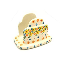 Polish Pottery Napkin Holder - Buttercup