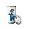 Panda Police officer Police Police hat Stainless Steel Insulated Tumbler
