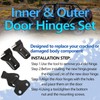 for Jeep Door Hinges Wrangler JL Inside and Outside 4