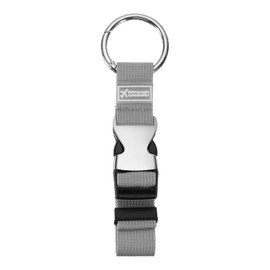 HARFINGTON Luggage Straps Jacket Clips Strap Nylon Adjustable Suitcase Belt Baggage Backpack Connector Travel Accessories with Metal Buckle for Extra Bags Travel Attachment, Gray